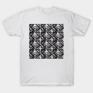 Monochrome Textured Pattern T-Shirt